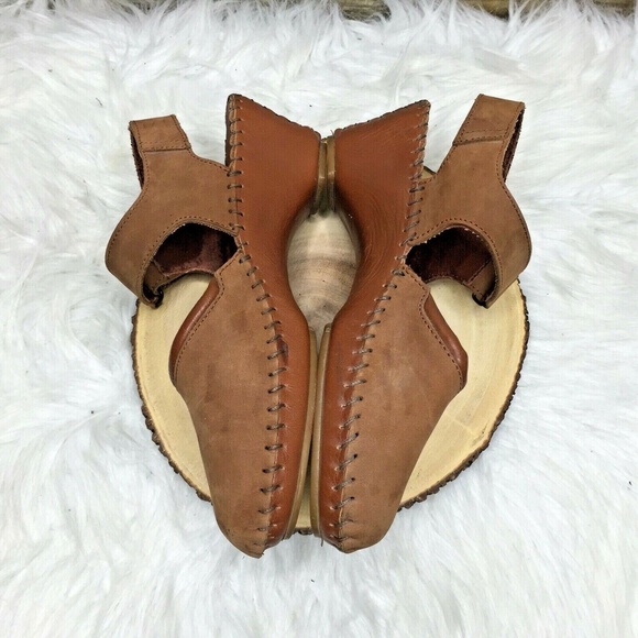 Natural Sport Terra Brown Leather Clog Sandals - Picture 8 of 12